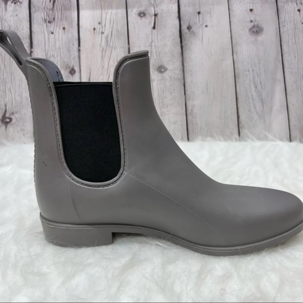 Capelli Chelsea Rain Boots Grey Waterproof Rubber Chelsea 9